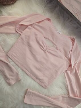 Garage Pink Tube Top + Shawl